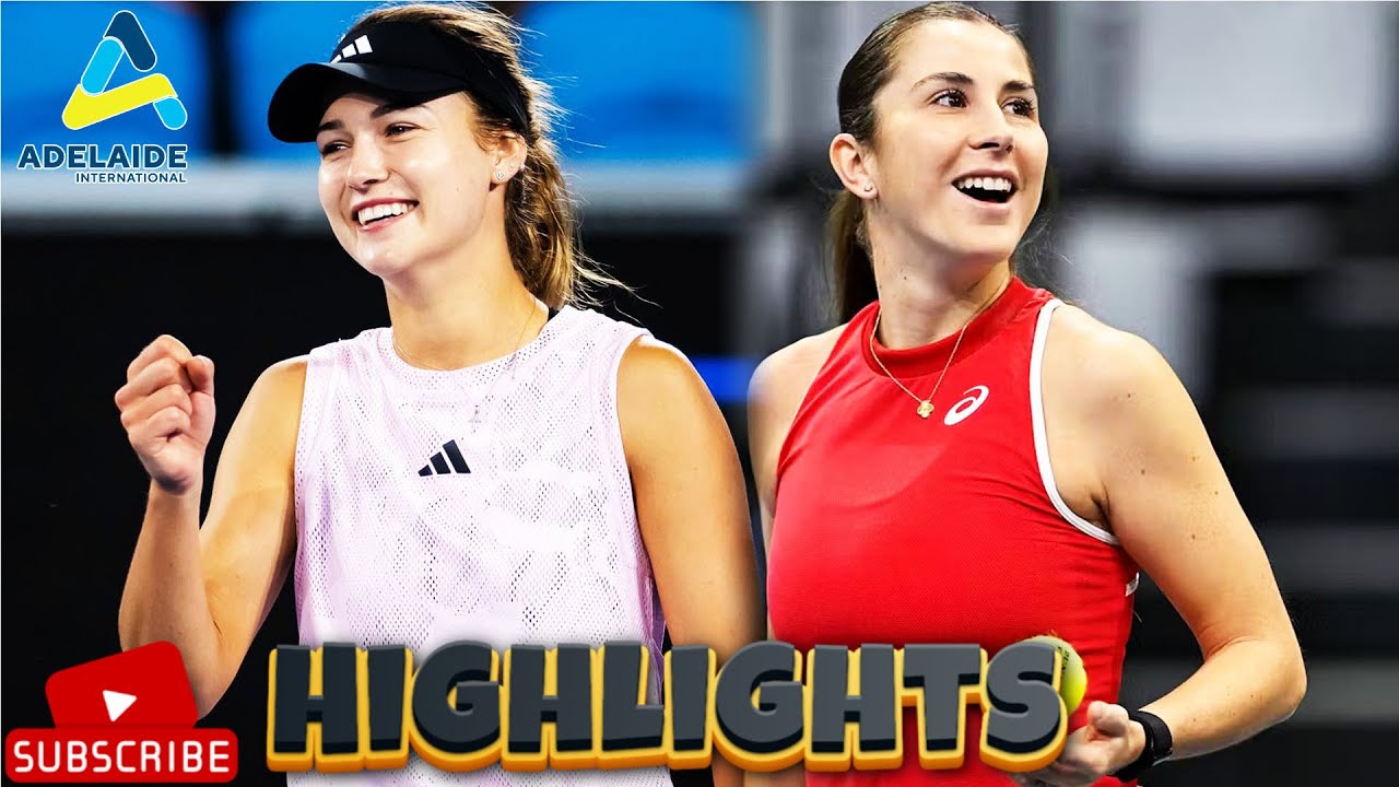 [Video] Adelaide International Highlights: Anna Kalinskaya v Belinda Bencic