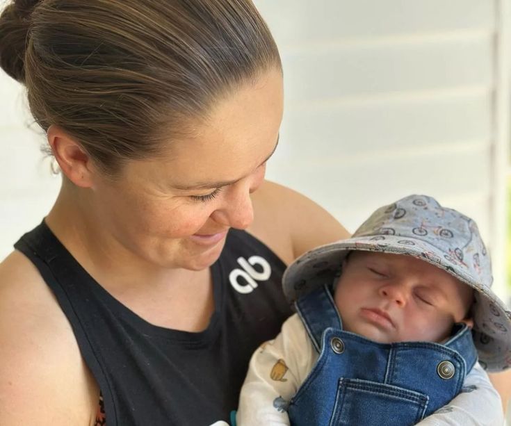Ash Barty shows off her blossoming baby bump in rare public appearance after announcing second pregnancy