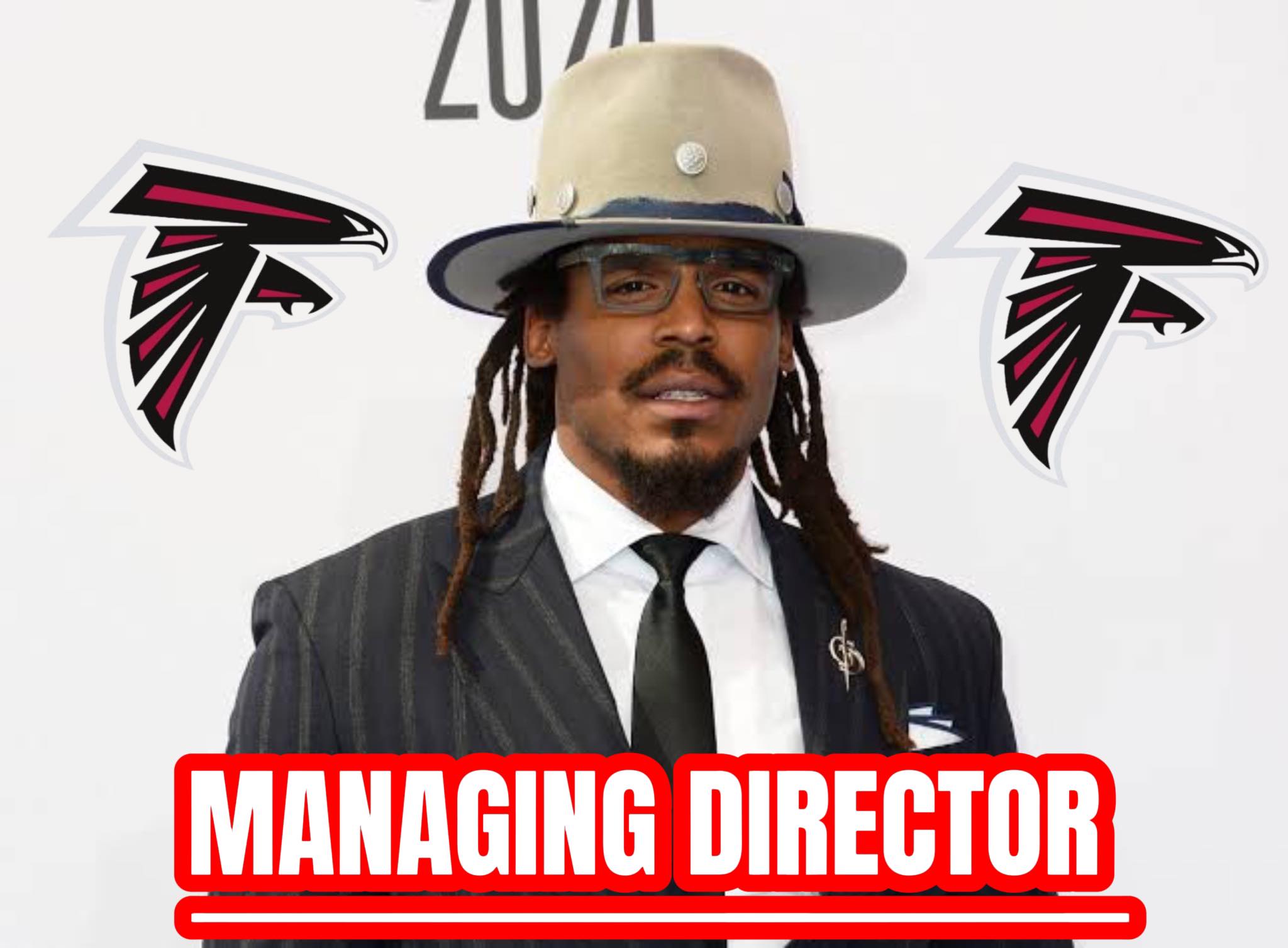 Congratulations: The Atlanta Falcons Appoint Former Panthers Legend Cam Newton as New Managing Director
