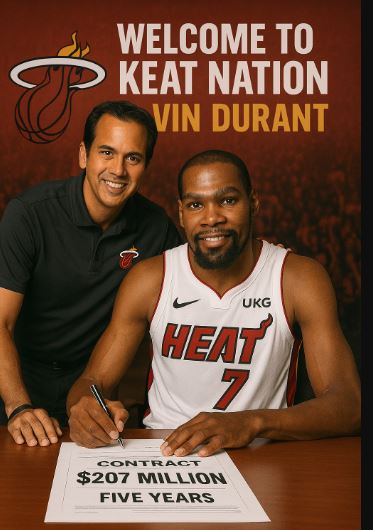 DEAL CONFIRMED: Miami Heat Head Coach Officially Announces Signing of Phoenix Suns Star Kevin Durant to $207 Million, 5-Year Contract