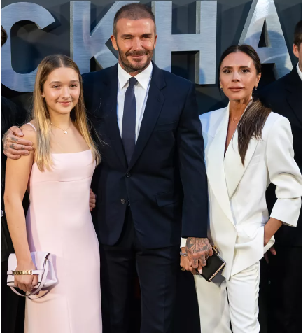 Victoria and Harper Beckham Wore Matching Slip Dresses For a Chic Family Outing